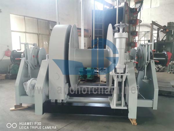 Double Shaft အမျိုးအစား ဟိုက်ဒရောလစ် ပေါင်းစပ် Windlass Mooring Winch