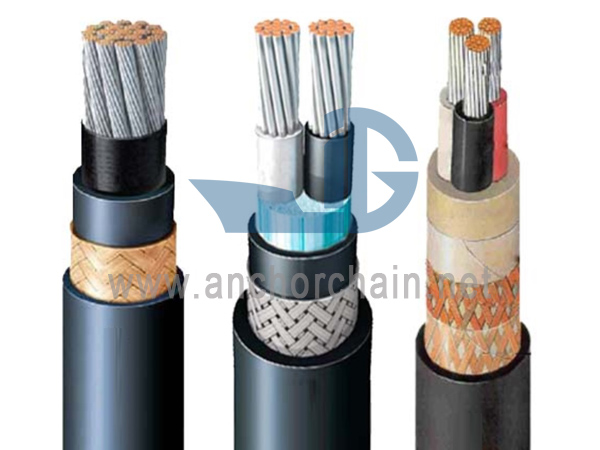မီးခံနိုင်ရည်ရှိသော Halogen အခမဲ့ Shipboard Power Cable 0.61KV