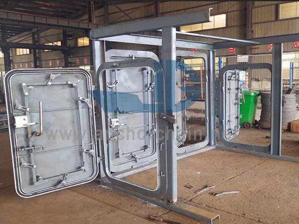 တစ်ခုတည်းသောလီဗာပါသော Marine Steel ရာသီဥတုဒဏ်ခံနိုင်သော အမြန်တံခါး