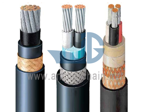 MGCG ကုန်တင်သင်္ဘော Marine Power Cable 0.61KV