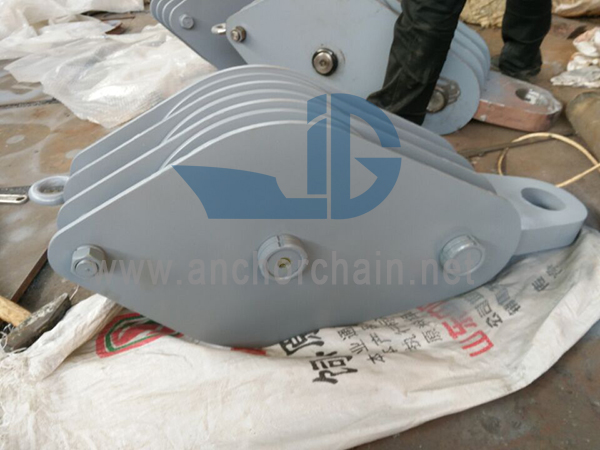 ZHC Series နှစ်ထပ် Sheave Wire Rope Block၊ Ship-twin Hook အတွက်